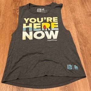 To Write Love on Her Arms Gray Graphic Tank Top